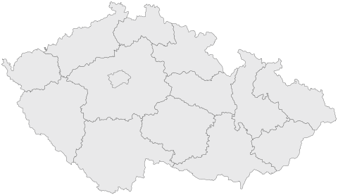 mapa Česká republika
